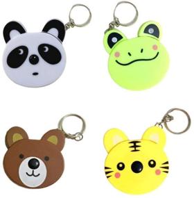 img 2 attached to 📏 4pcs Toyvian Mini Tape Measure Keychains - Soft Retractable Animal Shape Measuring Tools for Cloth Sewing (Random Pattern)