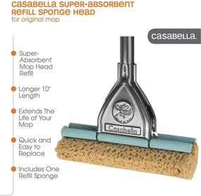 img 3 attached to 🧹 Casabella Original Mop Refill (Replacement for Item 50007 and 5008), Brown - 51000
