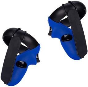 img 4 attached to 🎮 Enhanced Control and Comfort: Knuckle Strap & Controller Grip Skin for Oculus Quest/Rift S VR Headset