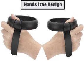 img 3 attached to 🎮 Enhanced Control and Comfort: Knuckle Strap & Controller Grip Skin for Oculus Quest/Rift S VR Headset