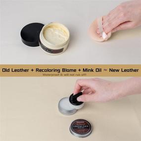 img 1 attached to 🛋️ Revive and Restore: NADAMOO Cream Leather Recoloring Balm with Mink Oil Leather Conditioner and Repair Kit for Couches, Car Seats, Furniture, Shoes, Bags – Effective Scratch Repair Solution!