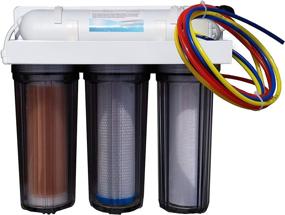 img 1 attached to 🐠 Abundant Flow Water ARO-Omega 4-Stage RO/DI System: Premium Reef Aquarium Water Filter, 100 GPD Reverse Osmosis