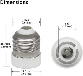 img 1 attached to Revolutionize Your Lighting with the CliCli Standard Candelabra Converter Heat Resistant