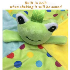 img 3 attached to 🐸 Inchant Taggie Baby Security Blanket: The Perfect Comforter for Toddlers - Green Frog Animal Plush Toy Included with Taggy Tags