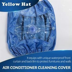 img 3 attached to 🌬️ Ultimate Protection for Split Air Conditioning: Waterproof Cover Bag with Drain Outlet and Two Sides Support Plates - Large Size Service Bag with Water Pipe