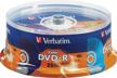 verbatim dvd r discs 25 pack multi logo