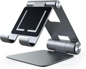 img 3 attached to 📱 Satechi R1 Aluminum Multi-Angle Foldable Tablet Stand - Ideal for 2021 iPad Pro M1, 2020/2018 iPad Pro, 2020 iPad Air, iPhone 12 Pro Max/12 Mini/12, 11 Pro Max/11 Pro (Space Gray) - Enhanced Productivity and Device Compatibility