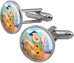 img 4 attached to ГРАФИКА БОЛЬШЕ Запонки с изображением персонажей Flintstones