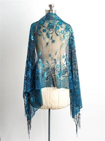 img 2 attached to Bohomonde Amaryllis Vintage Inspired Embroidered Women's Accessories and Scarves & Wraps