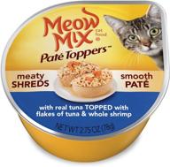 🐱 meow mix pate toppers wet cat food: pack of 24/2.75-ounce cups to keep your kitty happy and healthy! logo
