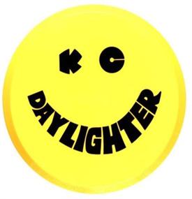 img 1 attached to 🔆 KC HiLiTES 5202 6" Round Yellow Plastic Light Cover with Black KC Daylighter Logo - Single Cover: Protect Your Lights with Style!