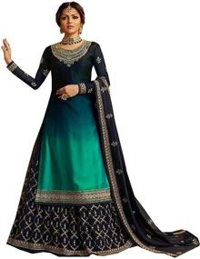 img 4 attached to Delisa Pakistani Georgette Straight XX LARGE 46 Women's Clothing in Dresses