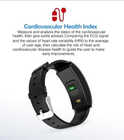 img 1 attached to 📱 ZEERKEER Fitness Tracker: Bluetooth Smart Watch with Heart Rate/Blood Pressure/Sleep Monitor - Waterproof Step Calorie Counter & Activity Tracker Watch for Women and Men (Black)