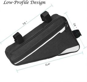 img 1 attached to 🚲 KNMNIU Sport Bike Storage Bag - Triangle Saddle Frame Pouch for Cycling