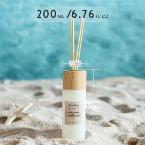 img 3 attached to Premium Home Lights Reed Diffuser Gift Set: Natural Eucalyptus Cedarwood Fragrance Oil for Office, Aromatherapy Air Freshener, 200ml/6.76 fl.oz.