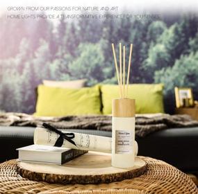 img 2 attached to Premium Home Lights Reed Diffuser Gift Set: Natural Eucalyptus Cedarwood Fragrance Oil for Office, Aromatherapy Air Freshener, 200ml/6.76 fl.oz.