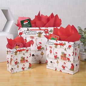 img 3 attached to 🎅 Festive Assortment of Christmas Claus Greetings: Spread Holiday Cheer with Vibrant Pieces