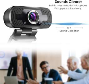 img 3 attached to 🎥 High Definition 1080P USB Webcam with Microphone for PC Desktop and Laptop - Ideal for Video Calling, Conferencing, Streaming, Recording, Skype - Wide Angle, Plug and Play