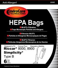 img 3 attached to 🧹 High-Quality Envirocare Riccar Type B Bags with Closure for 8000 and 8900 HEPA Vacuums