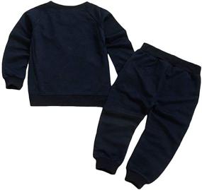 img 3 attached to Stylish and Comfortable: Hopscotch Boys Jogger Set