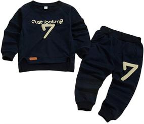 img 4 attached to Stylish and Comfortable: Hopscotch Boys Jogger Set