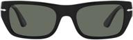 persol po3268s rectangular sunglasses polarized logo