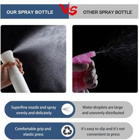 img 2 attached to SEERESS Continuous Mist Spray Bottle 10oz/300ml – Clear Hair Sprayer Water Bottle for Hair Styling, Plants, Cleaning, Misting & Skin Care – BPA Free, Pack of 2