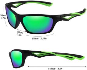 img 1 attached to Polarized Outdoor Sports Sunglasses: Unbreakable Frames for Kids 2-6 - 2 Pack