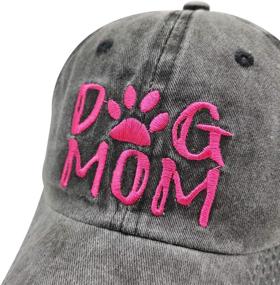 img 2 attached to Waldeal Women's Embroidered Adjustable Denim Baseball Cap