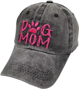 img 4 attached to Waldeal Women's Embroidered Adjustable Denim Baseball Cap