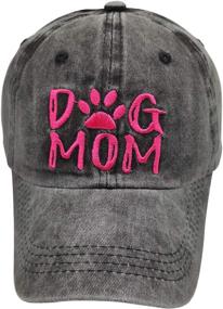 img 3 attached to Waldeal Women's Embroidered Adjustable Denim Baseball Cap