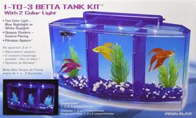 img 3 attached to 🐠 0.7-Gallon Penn Plax Deluxe Triple Betta Bow Aquarium Tank