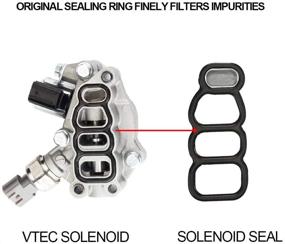 img 2 attached to Dasbecan VTEC Solenoid Spool Valve Gasket - Compatible with Honda Odyssey, Accord, and Pilot Models - High-Quality Replacement (Replaces# 15810-RKB-J01)