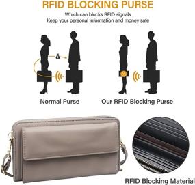 img 2 attached to Ultimate Screen Crossbody Protection Wristlet Wallet: Women's Must-Have Handbags & Wallets
