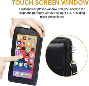 img 1 attached to Ultimate Screen Crossbody Protection Wristlet Wallet: Women's Must-Have Handbags & Wallets