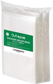 img 4 attached to 👜 O2frepak 100 Quart Size 8" x 12" Vacuum Sealer Bags for Food Saver - BPA Free, Puncture Prevention, Sous Vide Compatible