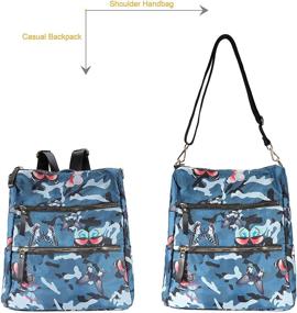 img 3 attached to 👜 Versatile and Waterproof Women's Handbags & Wallets: Ideal Multipurpose School Shoulder Backpacks and Totes