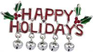 lux accessories christmas mistletoe girls' jewelry - holidays logo