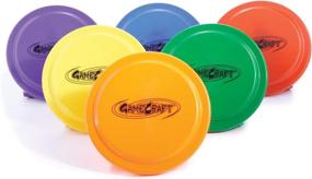 img 1 attached to 🥏 Set of 6 Multi-Color Gamecraft 9" Plastic Flying Discs