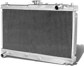 img 1 attached to 🔥 DNA Motoring Full Aluminum Radiator, 2-Row Design (RA-MM98-2)