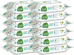 img 4 attached to 🧻 768 Count Seventh Generation Free & Clear Baby Wipes with Flip Top Dispenser – Unscented and White