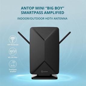 img 2 attached to ANTOP AT-406BV HD Antenna: Amplified Indoor/Outdoor Smartpass Digital Antenna with High Gain and 4G LTE Filter