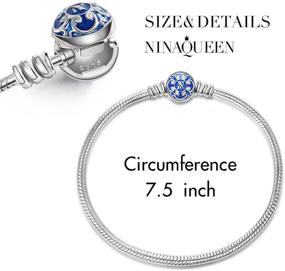 img 3 attached to 👸 NINAQUEEN Sterling Bracelets for Girlfriends, Grandmothers, and Girls - Stylish Jewelry