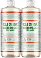 🌲 dr. bronner's sal suds biodegradable cleaner (32oz, 2-pack) - powerful all-purpose pine cleaner for floors, dishes, and laundry - concentrated, cuts grease and dirt - gentle yet effective logo