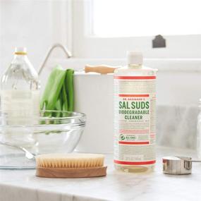 img 2 attached to 🌲 Dr. Bronner's Sal Suds Biodegradable Cleaner (32oz, 2-Pack) - Powerful All-Purpose Pine Cleaner for Floors, Dishes, and Laundry - Concentrated, Cuts Grease and Dirt - Gentle yet Effective