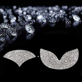 img 3 attached to 💎 Sparkling Diamond Crystal Steering Wheel Logo Caps for Mazda - Interior Decorations & DIY Emblem Accessories for Women - Compatible with 2015-2021 Models