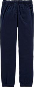 img 1 attached to 👶 Cedar Boys' Clothing and Pants: Toddler Pull Twill Joggers