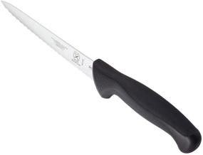 img 2 attached to Mercer Culinary - M23406 Millennia 6-Inch Wavy Edge Utility Knife: Sleek and Versatile Black Kitchen Essential