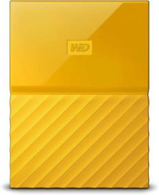 img 1 attached to 🟡 Обновленный портативный внешний жесткий диск WD My Passport ёмкостью 1 ТБ, желтый цвет - USB 3.0 - WDBYNN0010BYL-WESN