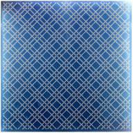 🔍 kwan crafts large size dots grid plastic embossing folders: perfect for card making & paper crafts, 19.8x19.8cm logo